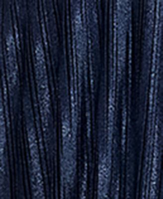 Juniors' V-Neck Ruffle-Tiered Sleeveless Gown