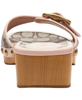 Women's Margot Signature Jacquard Wooden Sandal