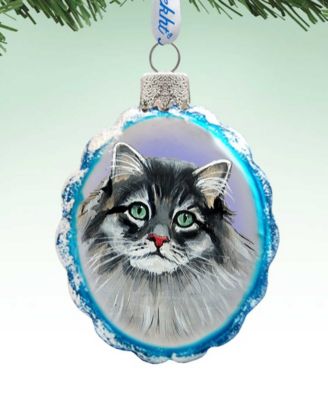 Siberian Forest Cat Mercury Holiday Ornament
