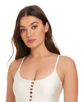 Pearls Of Wisdom Tank One-Piece Swimsuit