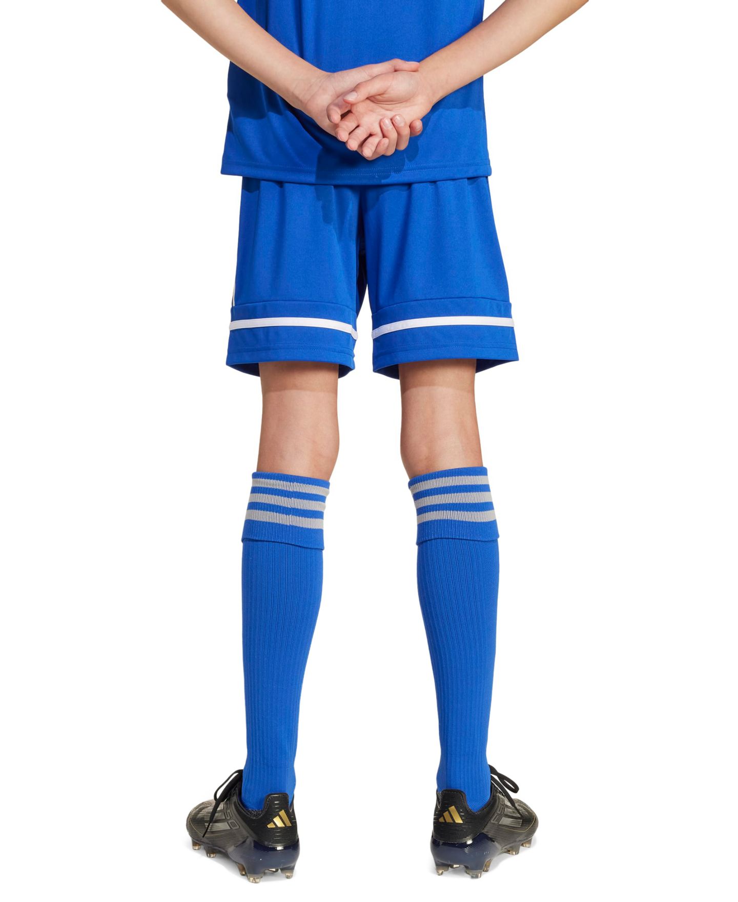 Шорты adidas Squadra Soccer Shorts для мальчиков, цвет: Королевский синий / Белый — фото 5