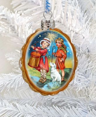 Nativity Mercury Holiday Ornaments, Set of 3