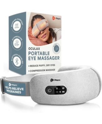 Oculax Heated Eye Mask and  Eye Massager – Compression and Vibration, 4 Modes, Rechargeable with Bluetooth