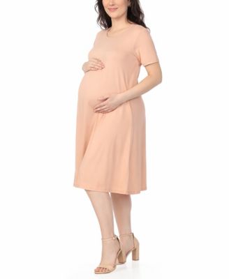 Women's Maternity Short-Sleeve A-Line Dress
