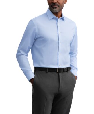 Men's Spread Collar Poplin Dress Shirt