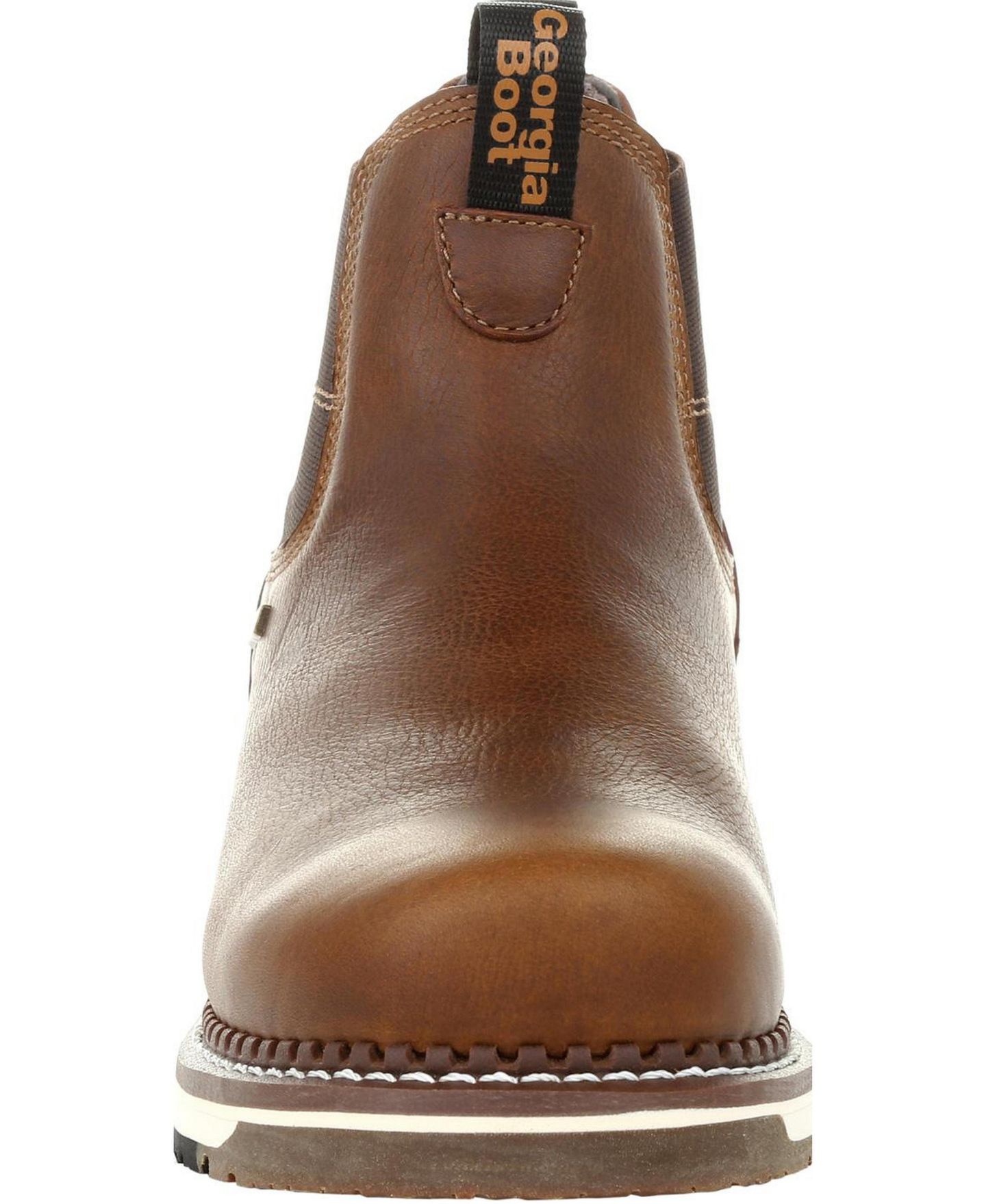 Мужские ботинки GEORGIA BOOT Amp LT Wedge Steel Toe Waterproof Chelsea Work Boot, цвет: Коричневый — фото 3