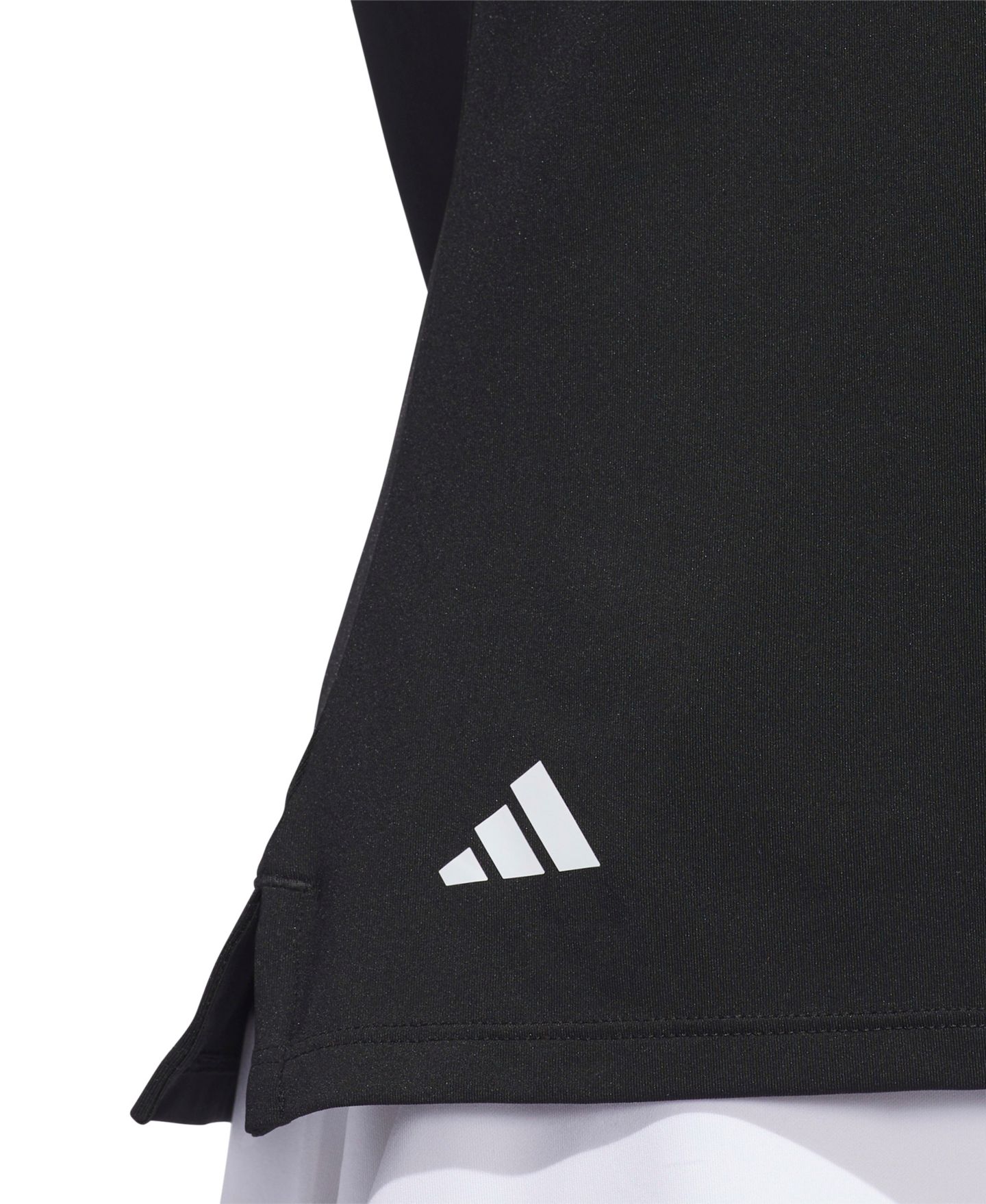 Женское поло adidas Solid Short-Sleeve Polo, цвет: Чёрный — фото 4