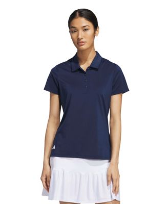 Women's Solid Short-Sleeve Polo Shirt