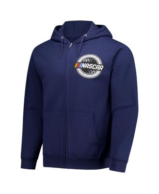 Men's Navy NASCAR Full-Zip Hoodie