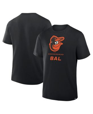 Men's Black Baltimore Orioles Clubhouse Legacy Side Swipe T-Shirt