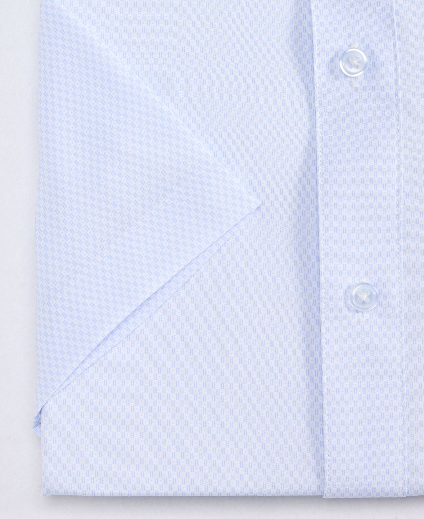 Мужская рубашка Dylan Park Slim-Fit Performance Four-Way Stretch Short-Sleeve Dress Shirt, цвет: Белый однотонный — фото 7