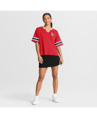 Women's Red St. Louis Cardinals Curl Route T-Shirt