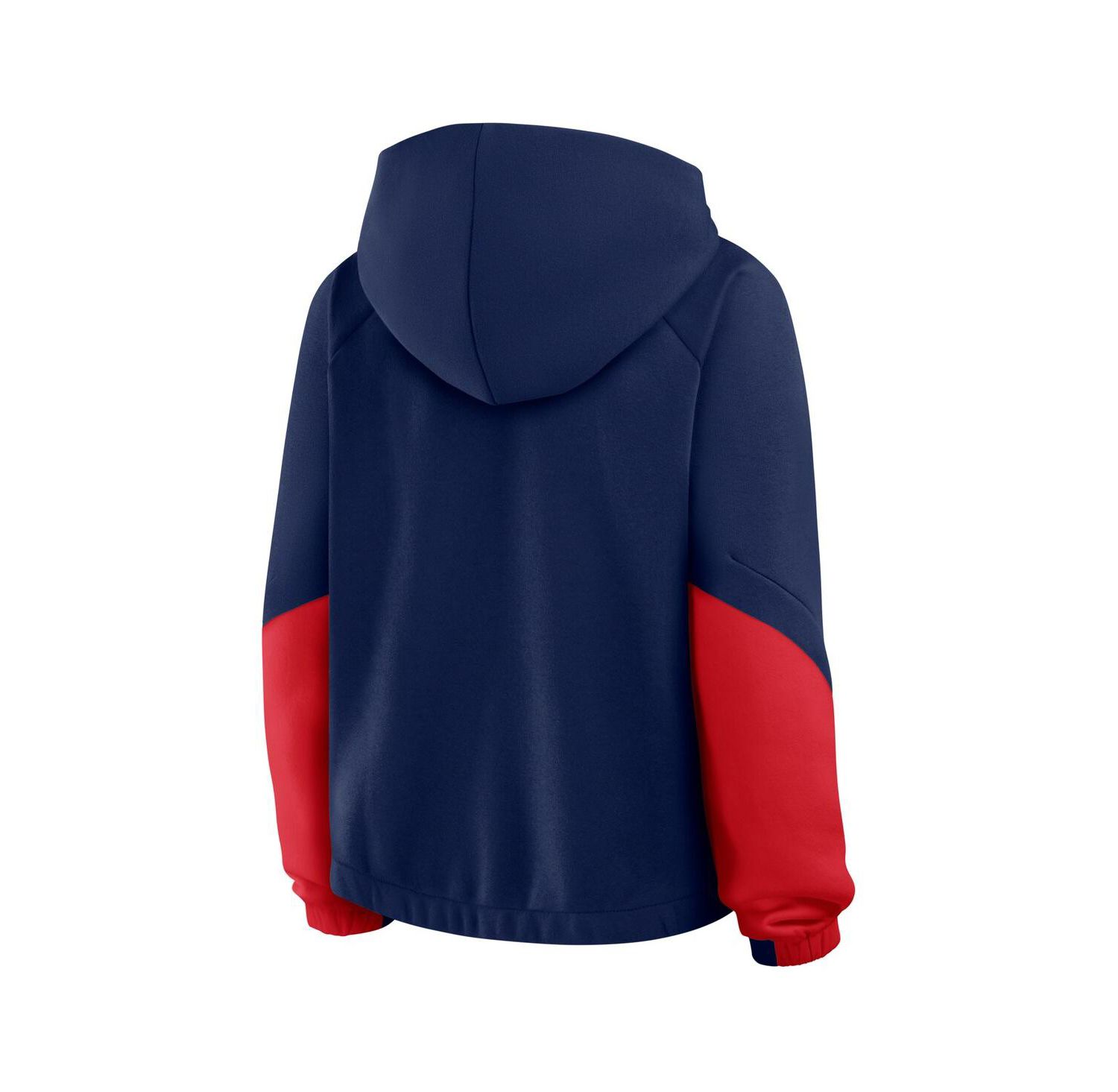 Women's Navy Atlanta Braves Oversized Time to Win Pullover Hoodie
