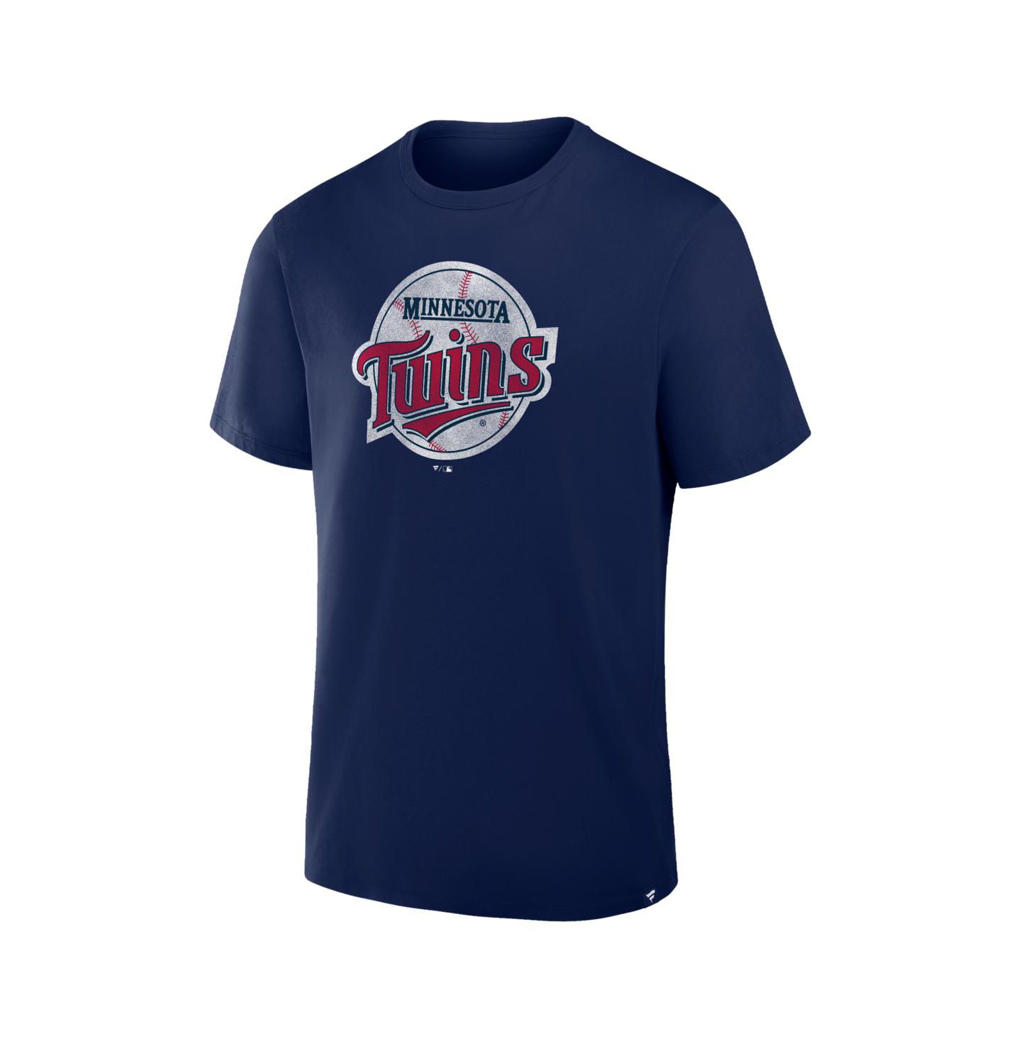 Мужская футболка Fanatics Navy Minnesota Twins Vintage Logo Legacy — фото 2