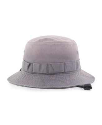 Men's Charcoal Chicago Bulls Buxton Garment Washed Bucket Hat