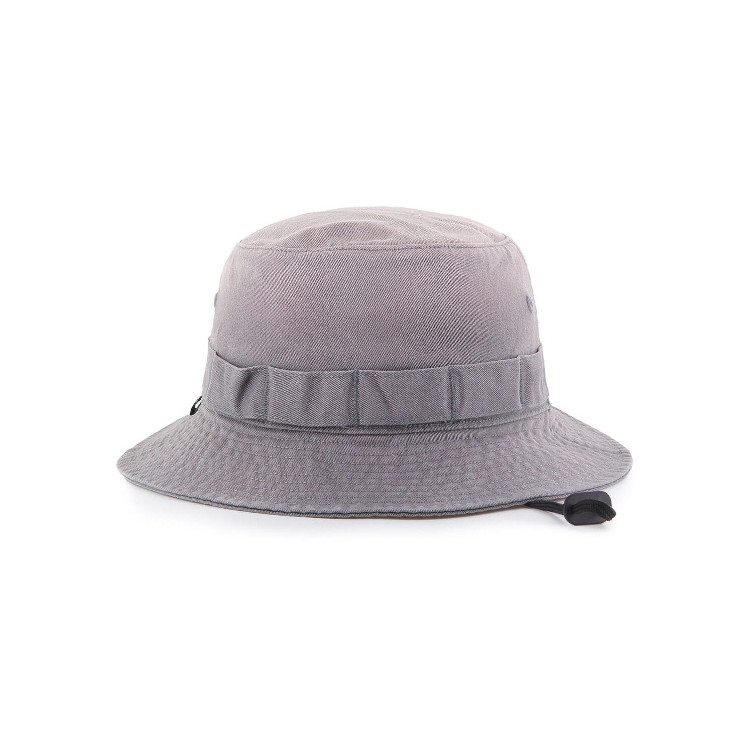 Men's Charcoal Chicago Bulls Buxton Garment Washed Bucket Hat