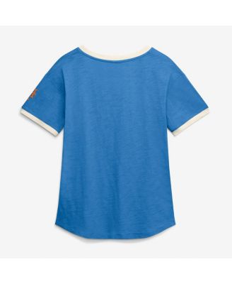 Women's Royal New York Mets Cooperstown Collection Vintage Play Slub V-Neck T-Shirt