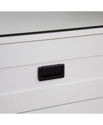 Tall Bedroom Armoire Wardrobe Closet Clothing Storage Cabinet with Hanging Rod Barn Door Drawers and Open Shelves