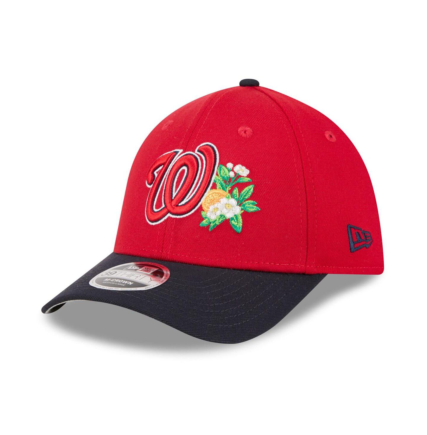 Мужская кепка New Era Red/Navy Washington Nationals 2026 Spring Training M-Crown 39THIRTY Flex Hat — фото 3