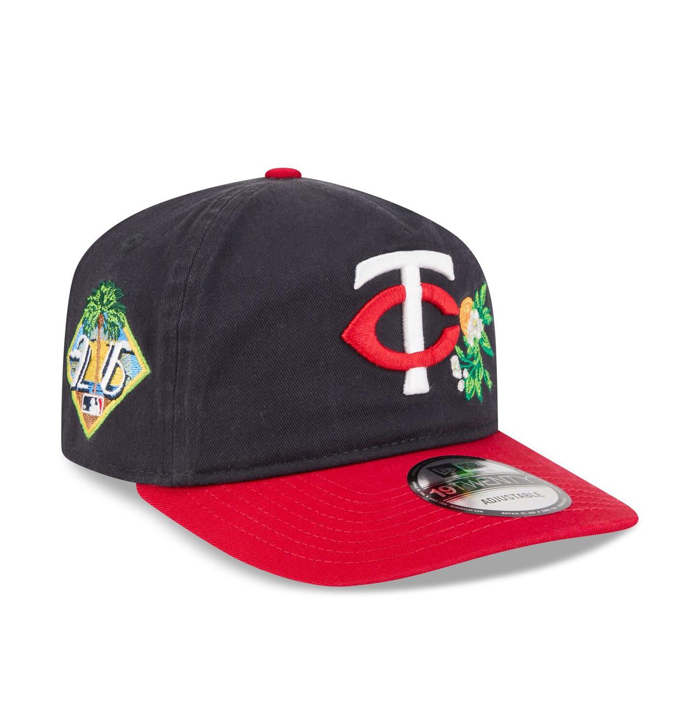 Мужская кепка New Era Navy/Red Minnesota Twins 2026 Spring Training 19TWENTY Adjustable Hat — фото 1