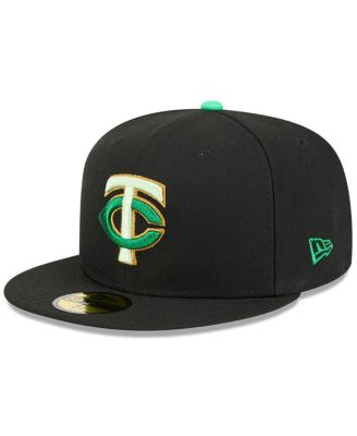 Men's Black Minnesota Twins 2026 St. Patrick's Day 59FIFTY Fitted Hat