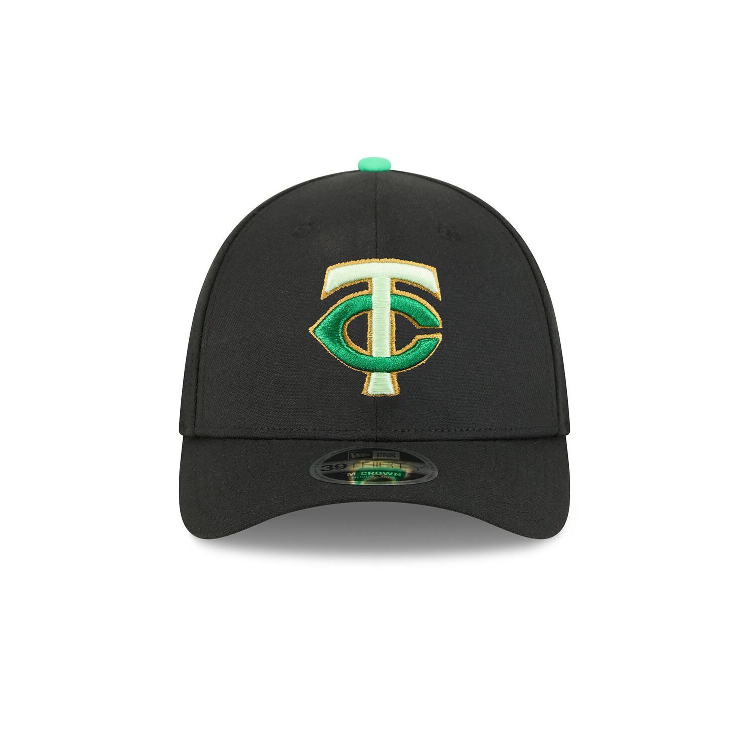 Men's Black Minnesota Twins 2026 St. Patrick's Day 39THIRTY Flex Hat