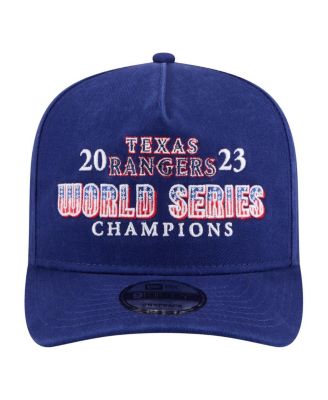 Men's Royal Texas Rangers 2023 World Series Champions Historic 9FIFTY A-Frame Snapback Hat