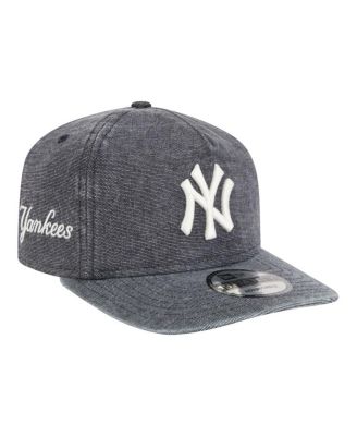 Men's Navy Heather New York Yankees Denim Classic 19TWENTY Adjustable Hat