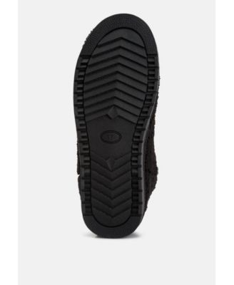 Womens Anatole Fleece Exterior Fluffy Boots