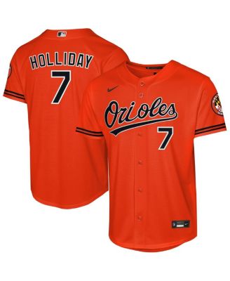 Big Boys and Girls Jackson Holliday Orange Baltimore Orioles Alternate 2 Stadium Player Jersey
