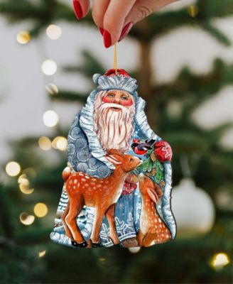 Winter Treasure Wooden Christmas Ornament, Set of 2