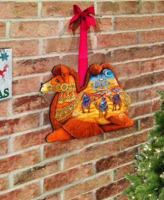 Camel Three Kings Nativity Christmas Door Hanger
