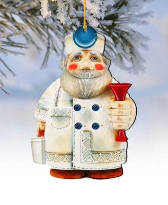 Doctor Santa Wooden Ornament