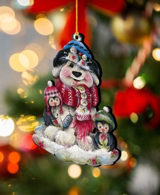 Christmas by Jamie Mills Price Holiday Wooden Ornaments, Set of 3