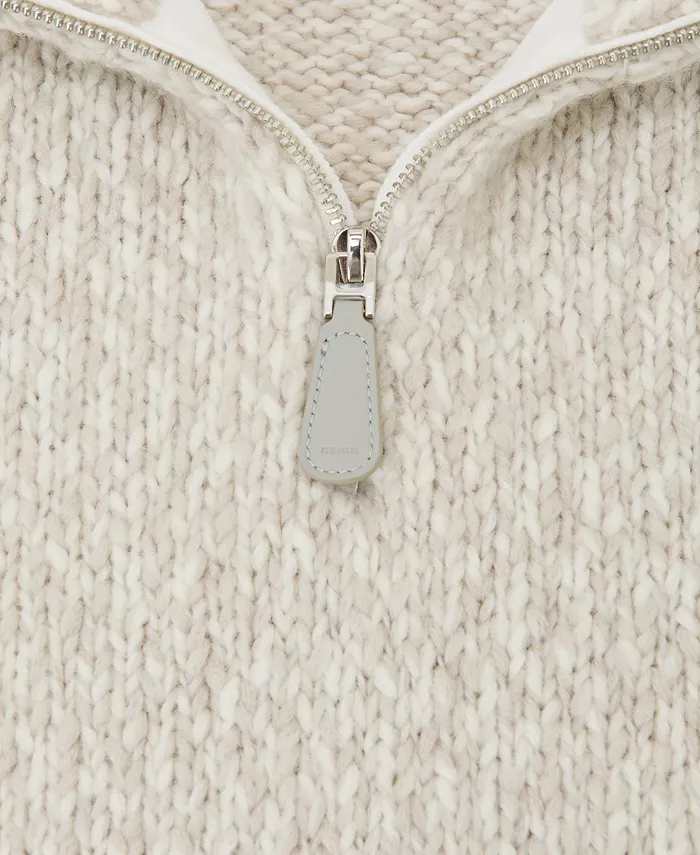 Men's Seb Marled Half-Zip Knitted Jumper with Wool - thumbnail 4