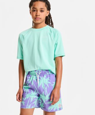 Boys' Printed Swim Trunks