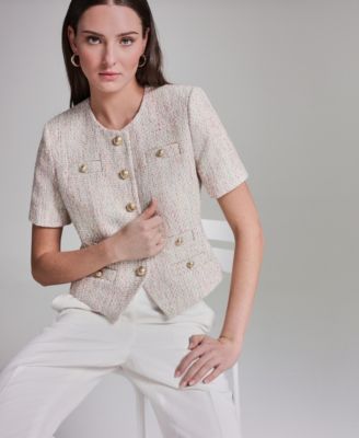 Women's Short-Sleeve Crewneck Jacket