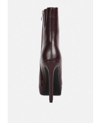 MAGNA Womens Platform Heel Ankle Boot