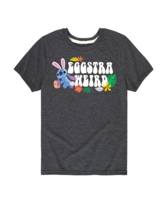 Lilo & Stitch Boys' 8-20 Eggstra Weird Short-Sleeve Graphic T-Shirt - Heather Charcoal