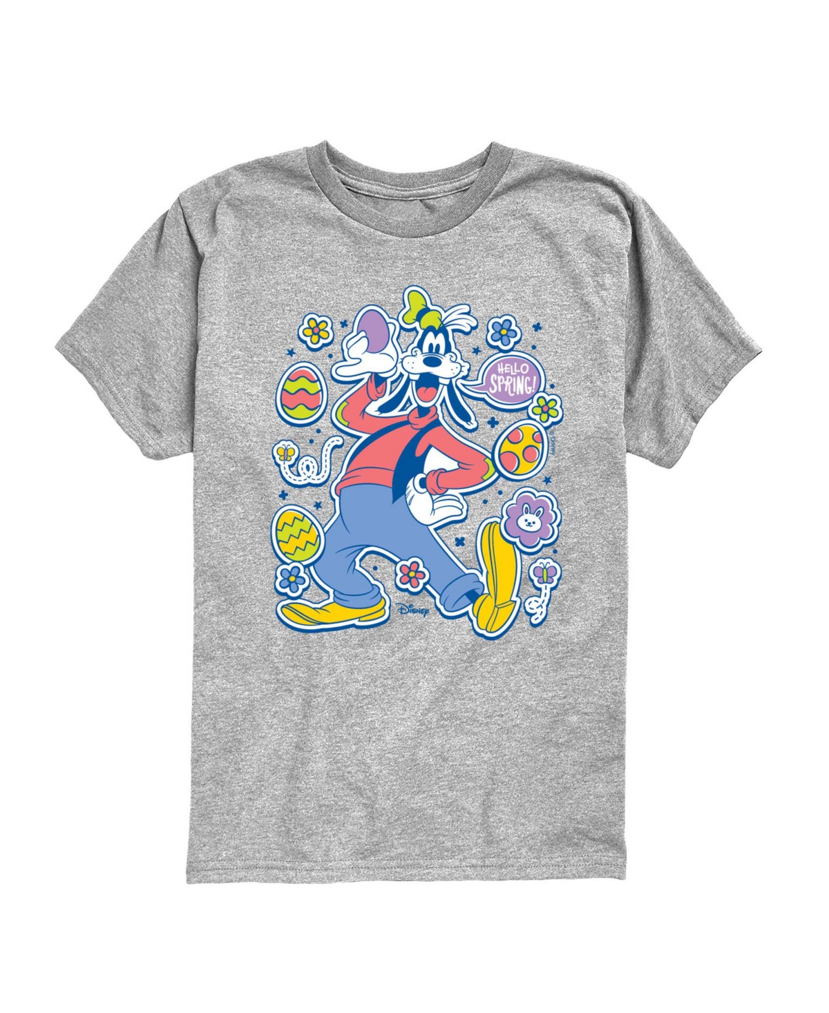 Disney Boys' Toddler 2T-5T Easter Stickers Short-Sleeve Graphic T-Shirt - Athletic Heather