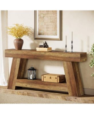 70.9 Inch Long Console Tables, Farmhouse Entryway Table with Storage