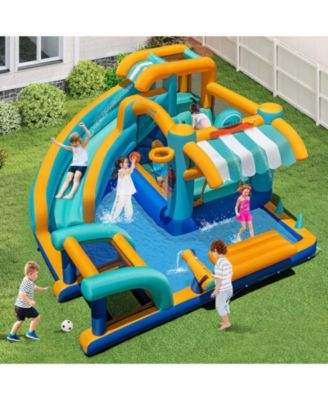 Inflatable Water Slide Bounce House Jump Castle with 735W Blower Included