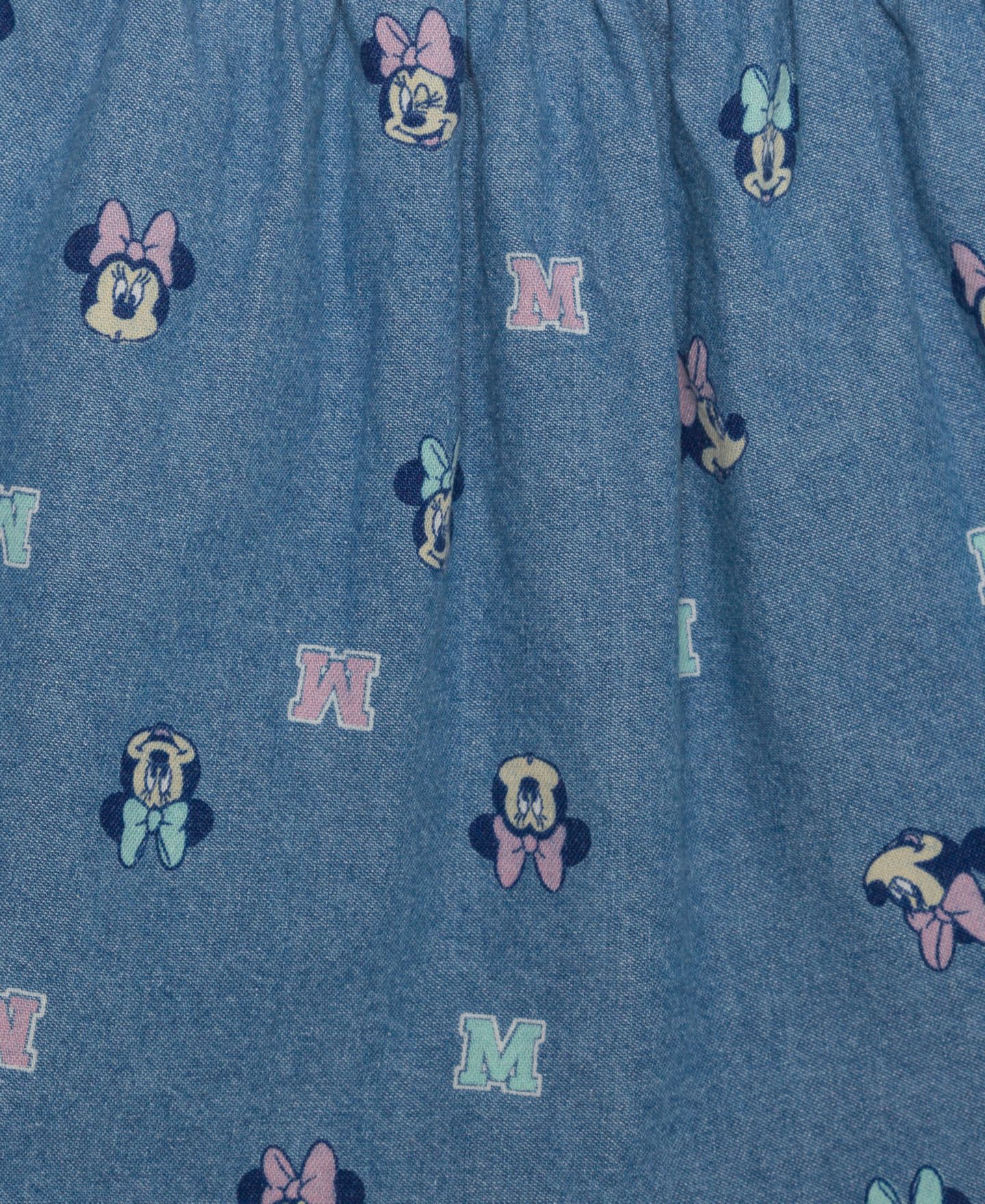 Детский комплект Disney Minnie Mouse: полосатая футболка и юбка, 2T-6X, цвет: Розовый / Синий — фото 7
