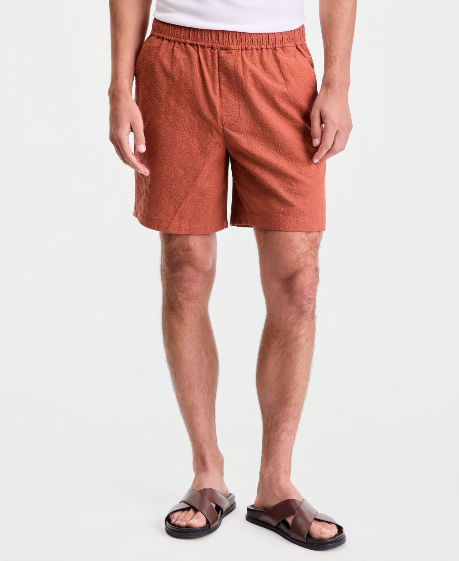 Men's Eyelet Pull-On Shorts, Macy's Exclusive