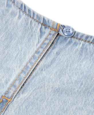 Baby Girls' Ruffle Top and Denim Pants, 2-Piece Set