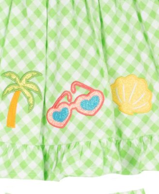 Baby Girls' Sleeveless Dress, Diaper Cover and Headband, 5-Piece Set  