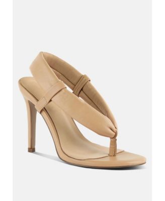 SINGLES Womens High Heeled Thong Sandals