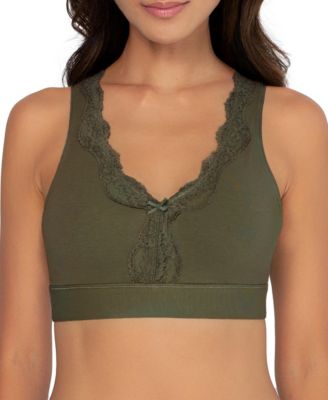 Women's Full Coverage Wireless Cotton Bralette, 2 Pack