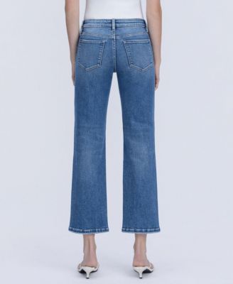 Women's Mid Rise Ankle Straight Jeans