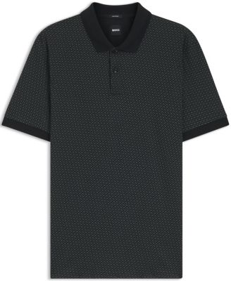 Men's Mercerized-Cotton Monogram Polo Shirt